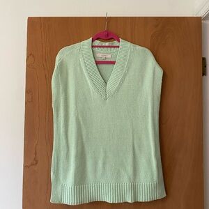 Loft, teal sweater vest